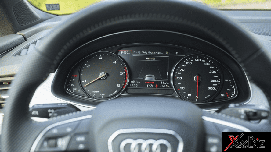 Các tính năng trên Audi Q7 được đánh giá đủ dùng, nổi bật nhất là hệ thống Audi smartphone interface đặc trưng q1