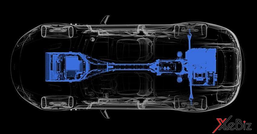 Mô hình hệ dẫn động diện năng của Aston Martin Rapide E