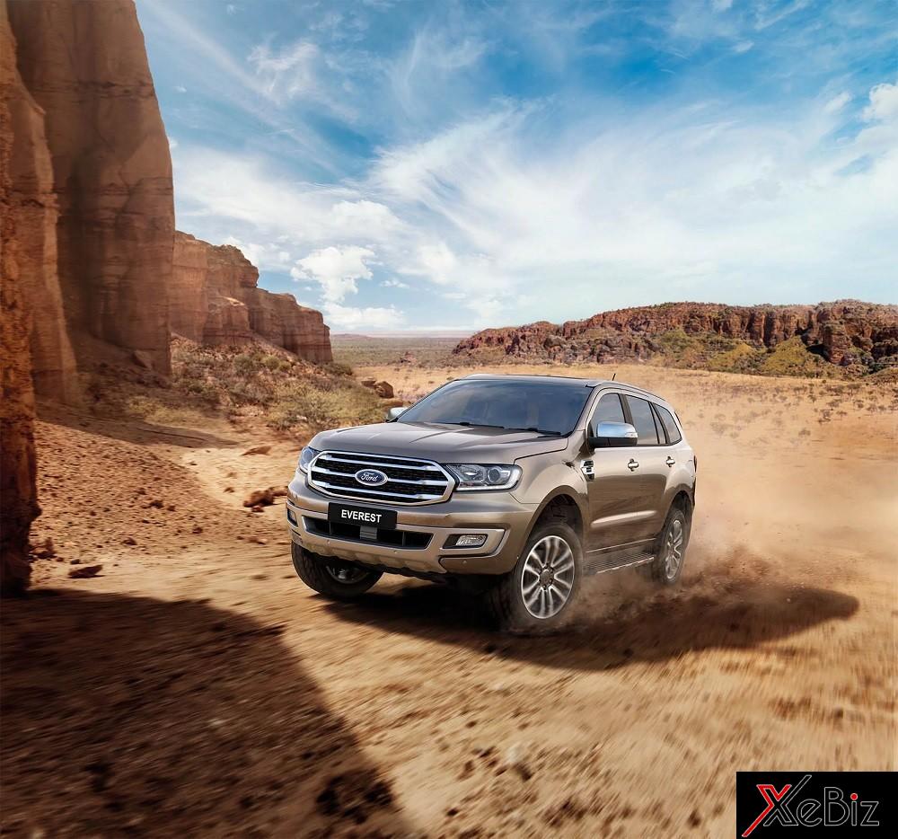 Ford Everest 2018 được bổ sung thiết kế mới cho đầu xe