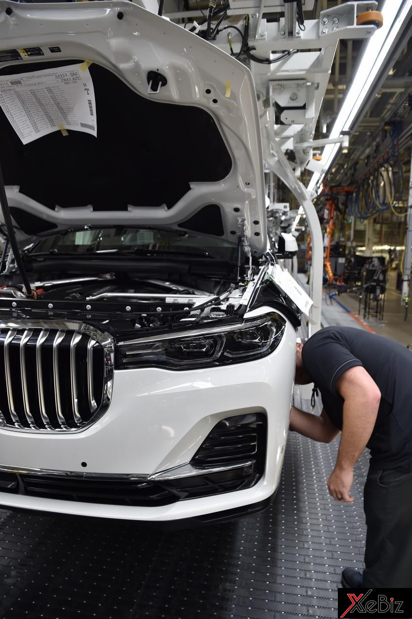 Đầu xe của BMW X7 2019 có lưới tản nhiệt cỡ lớn