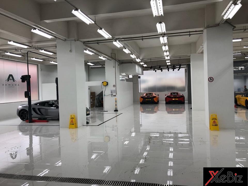 Dàn siêu xe McLaren của giới nhà giàu Hồng Kông tại xưởng dịch vụ chính hãng mới khai trương