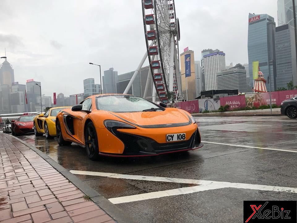 Có khoảng 30 chiếc McLaren đến tham dự buổi khai trương dịch vụ chính hãng McLaren tại Hồng Kông