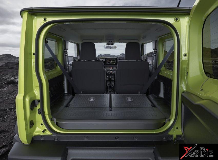 Suzuki Jimny 2019 sở hữu khoang hành lý rộng hơn