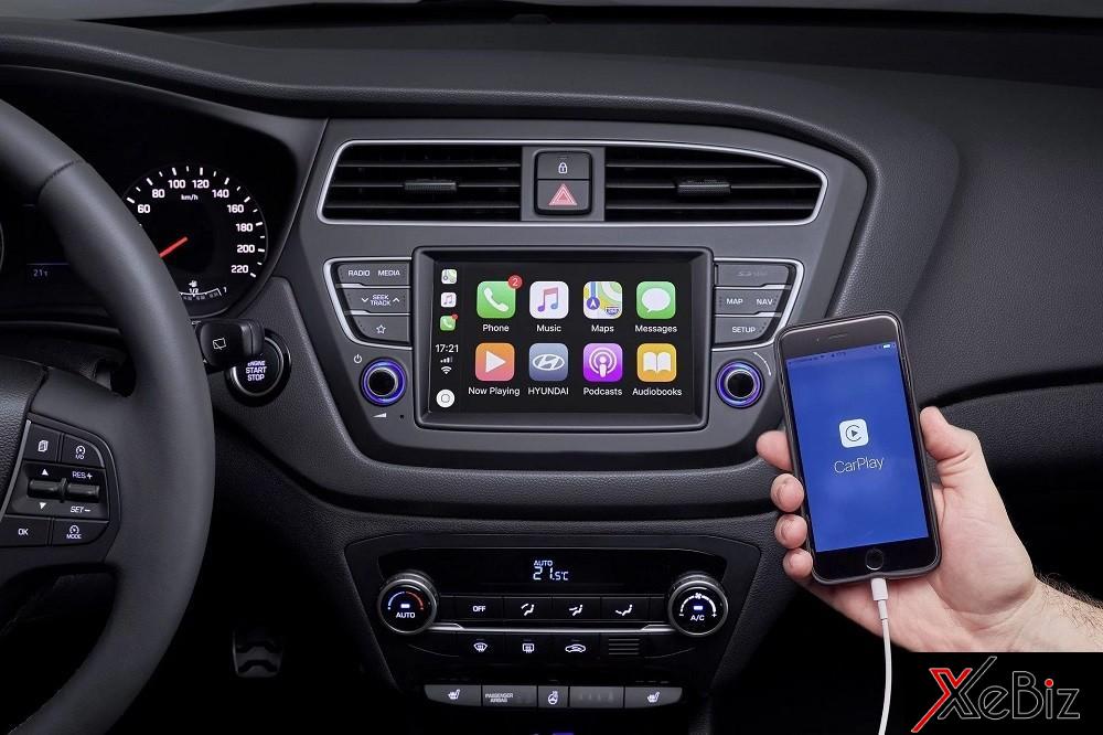 Hệ thống thông tin giải trí tương thích với Apple CarPlay và Android Auto