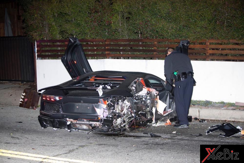 Chiếc Lamborghini Aventador gặp nạn năm ngoái của nam ca sỹ