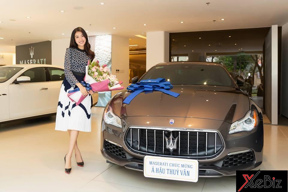 Á Hậu Thuý Vân tậu xe sang Maserati Quattroporte Granlusso giá 6,9 tỷ đồng