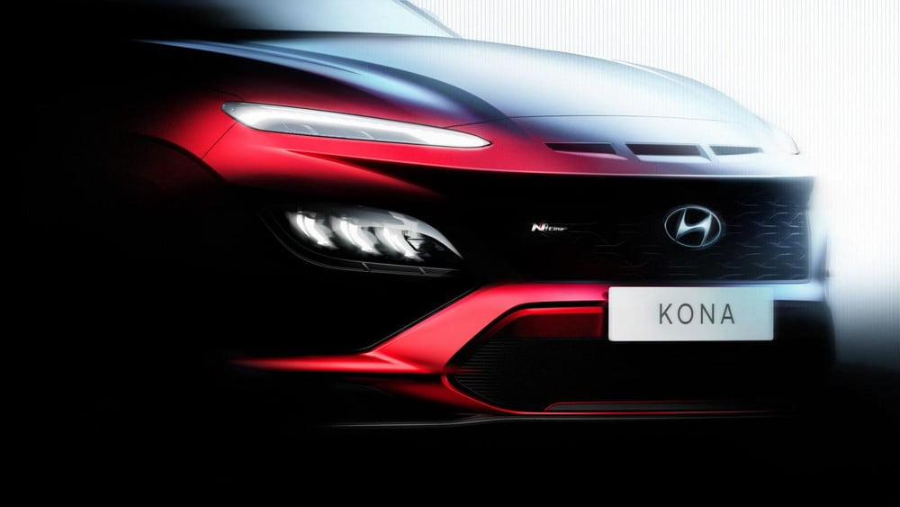 Thiết kế đầu xe của Hyundai Kona N Line 2021