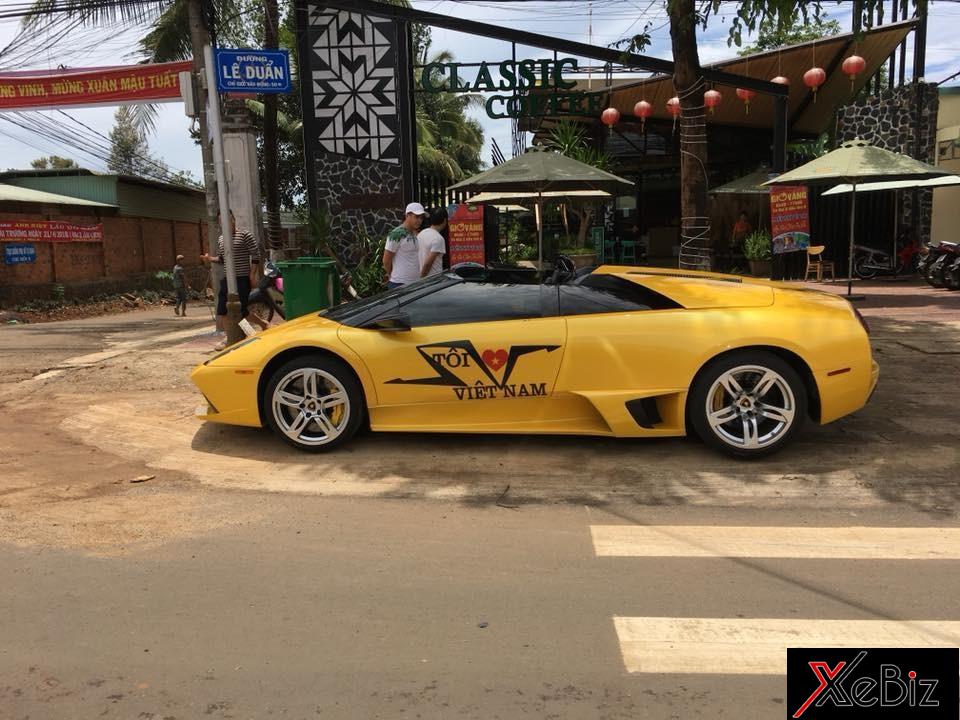 Lamborghini Murcielago LP640 mui trần độc nhất Việt Nam bất ngờ tái xuất trên đường phố Tây Nguyên để chuẩn bị đón đoàn Car & Passion đến Gia Lai