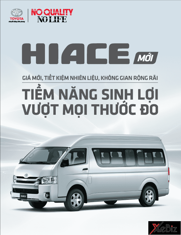 Toyota Hiace 2018 được nhập khẩu từ Thái Lan