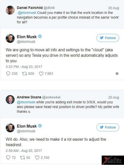 CEO Tesla Elon Musk phản hồi từng đánh giá của khách hàng trên Twitter ceo-cua-tesla-phan-hoi-danh-gia-cua-khach-hang-ve-mau-xe-dien-tesla-model-3