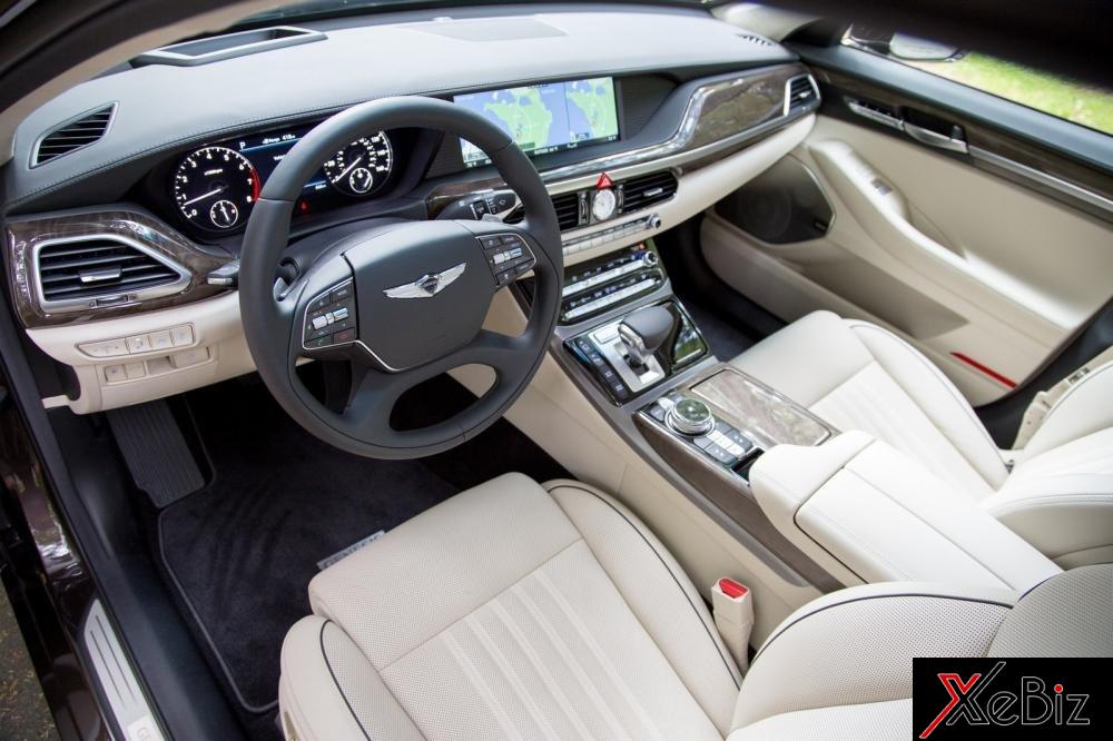 Ghế ngồi của Genesis G90 2018 bọc da Nappa cao cấp có chức năng thông gió/sưởi ấm genesis-g90-2018-he-lo-nhieu-thong-tin-moi