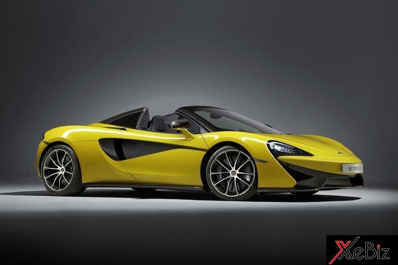 Bản mui trần 570S đã giữ nguyên động cơ V8 tăng áp kép 3.8 lít trên bản coupe sieu-xe-mclaren-570s-spider-sap-lo-dien-co-gi