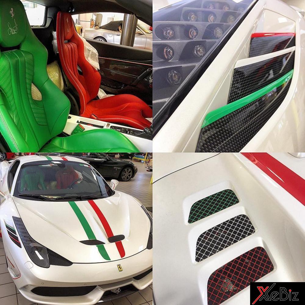 Siêu xe Ferrari 458 Special Aperta màu lạ của tay golf 46 tuổi Siêu xe Ferrari 458 Special Aperta màu lạ của tay golf 46 tuổi