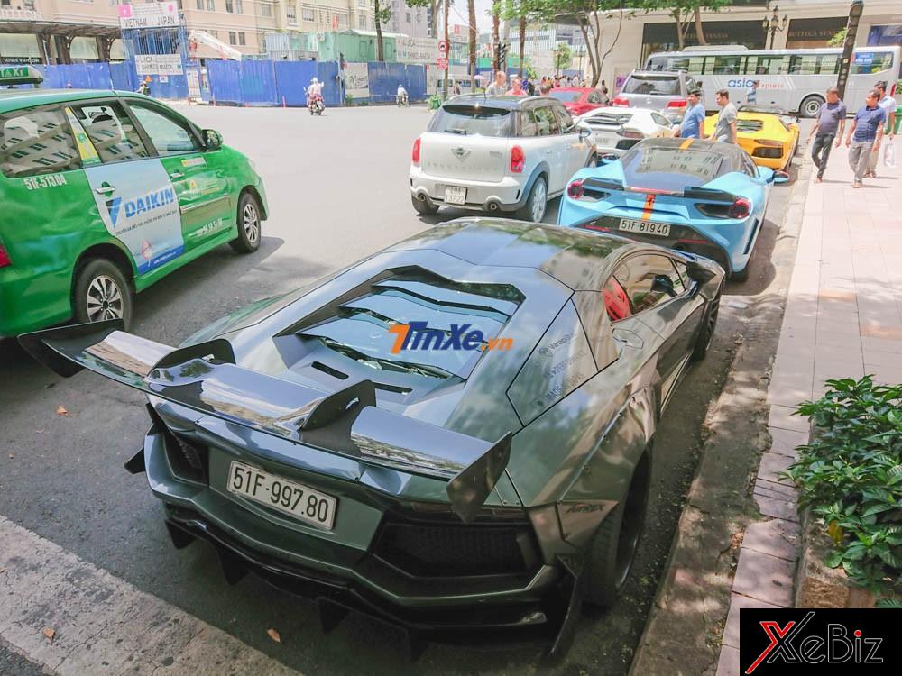 Ngoại thất siêu xe Lamborghini Aventador LP700-4 lột xác hoàn toàn qua bản độ Limited Edition 50 của Liberty Walk