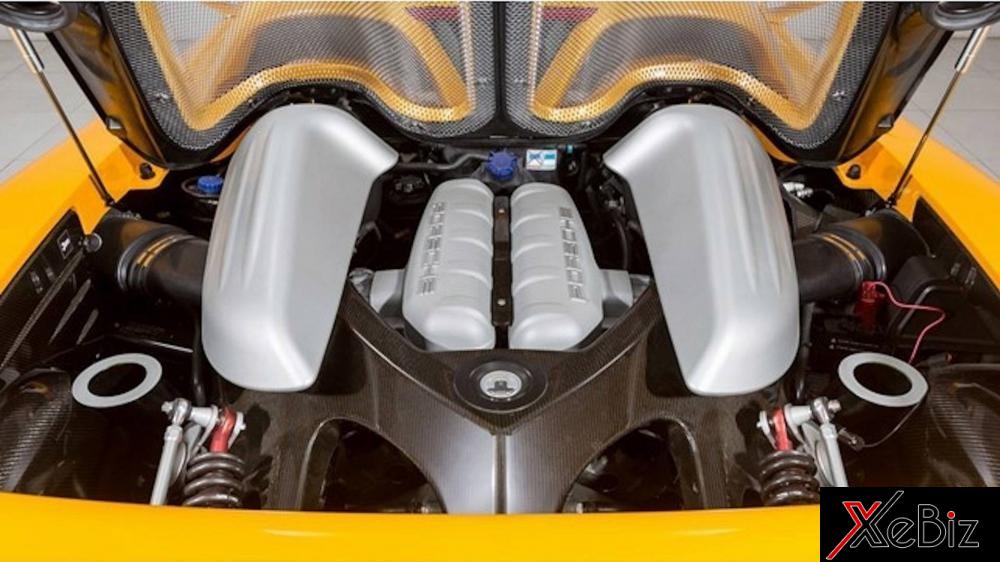 Porsche Carrera GT được trang bị động cơ V10, dung tích 5,7 lít