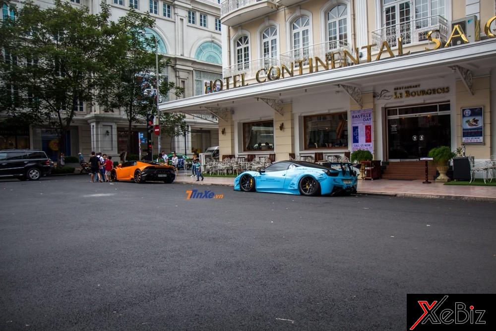 Lamborghini Huracan LP610-4 song kiếm hợp bích cùng Ferrari 458 Italia trên đường phố Sài thành Lamborghini Huracan LP610-4 song kiếm hợp bích cùng Ferrari 458 Italia trên đường phố Sài thành