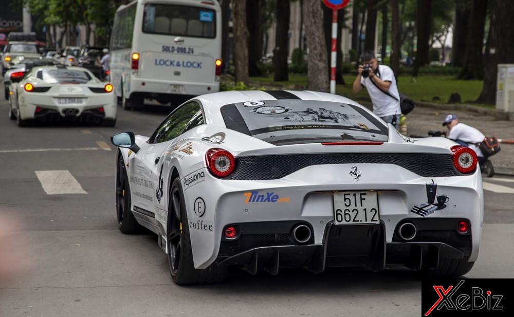 Nếu Lamborghini Murcielago LP670-4 SV gây ấn tượng với sự hiếm có thì siêu xe Ferrari 458 Speciale cũng là nhân tố nổi bật trong dàn xe tham dự hành trình siêu xe xuyên Việt của Chủ tịch Trung Nguyên Nếu Lamborghini Murcielago LP670-4 SV gây ấn tượng với sự hiếm có thì siêu xe Ferrari 458 Speciale cũng là nhân tố nổi bật trong dàn xe tham dự hành trình siêu xe xuyên Việt của Chủ tịch Trung Nguyên