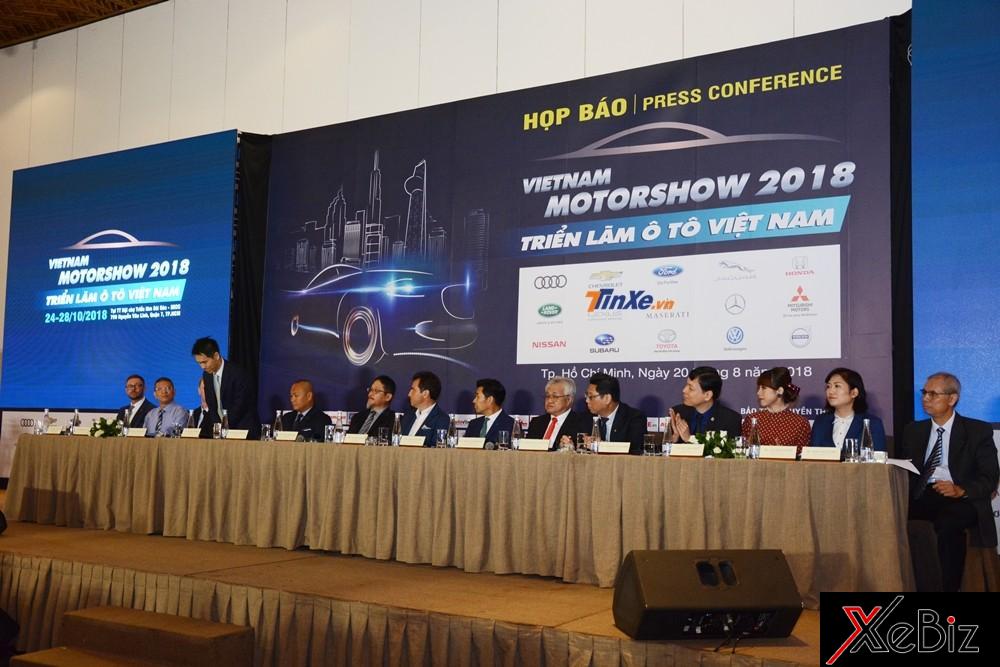 VMS 2018 đánh dấu sự góp mặt của 15 thương hiệu ô tô là các thành viên của VAMA và VIVA 