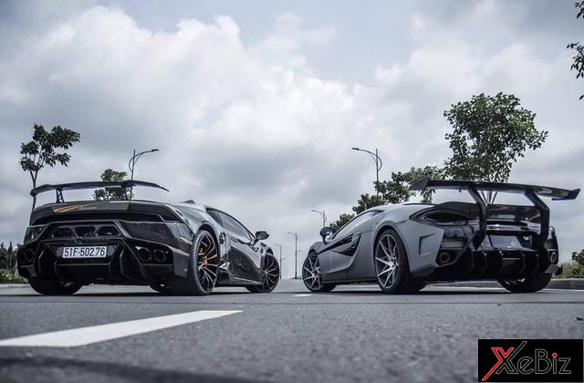 Bộ đôi Lamborghini và McLaren “tung tẩy” giữa đường phố Sài Gòn 02