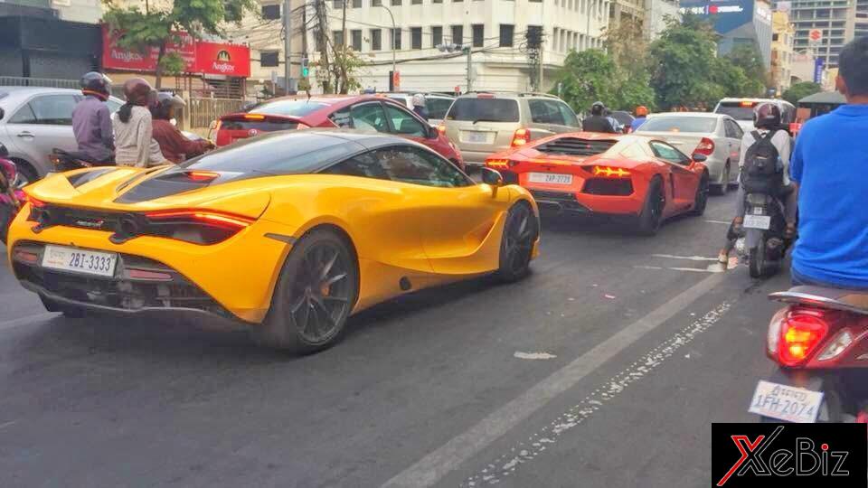 McLaren 720S màu vàng hay đi cùng cặp với siêu xe Lamborghini Aventador LP700-4 màu cam McLaren 720S màu vàng hay đi cùng cặp với siêu xe Lamborghini Aventador LP700-4 màu cam