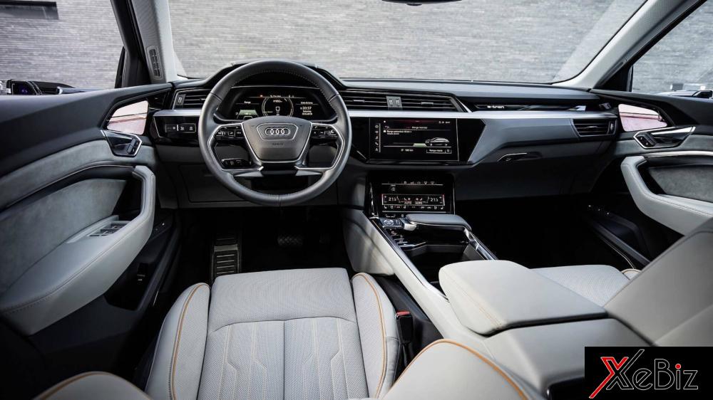 Nội thất của Audi e-tron 2019 được khẳng định là có chiều dài và cao hàng đầu phân khúc