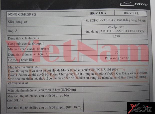 Động cơ 1.8L sẽ là trang bị cho Honda HR-V tại Việt Nam. Động cơ 1.8L sẽ là trang bị cho Honda HR-V tại Việt Nam.