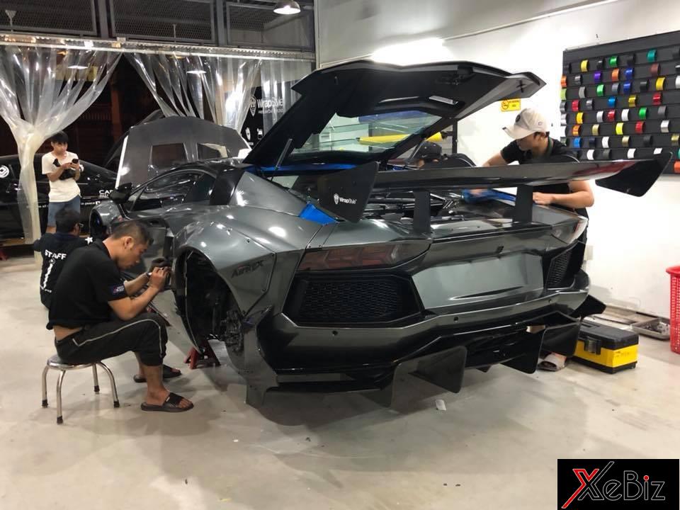 Siêu xe độ Lamborghini Aventador Limited Edition 50 độc nhất Việt Nam mất khoảng 3 ngày thi công