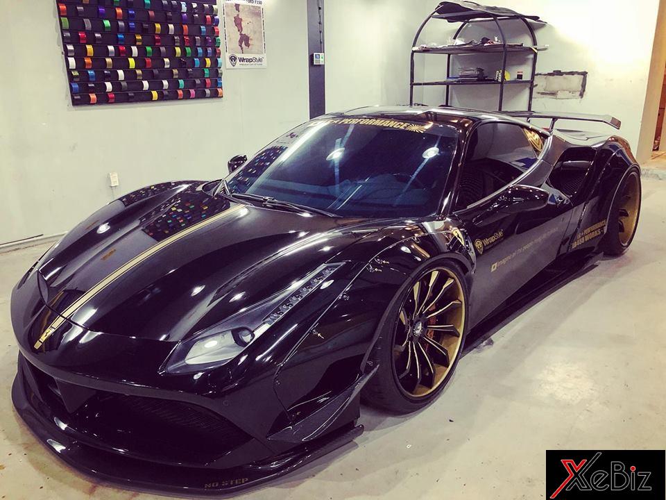 Siêu phẩm Ferrari 488 GTB độ Liberty Walk độc nhất Việt Nam