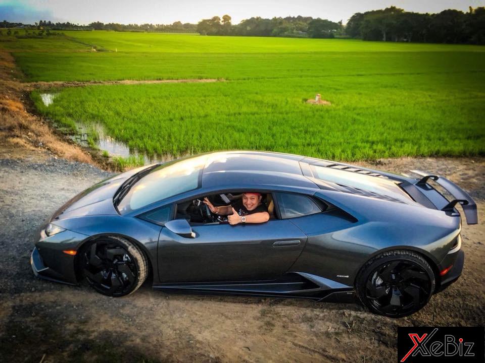 Đây là màu sơn nguyên bản của siêu xe Lamborghini Huracan LP610-4 tại Bạc Liêu