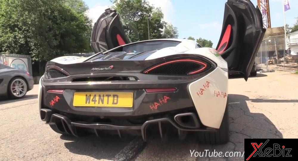 Bộ áo cực dị của siêu xe McLaren 570S lấy cảm hứng từ Hoàng tử Hề của Tội ác Joker