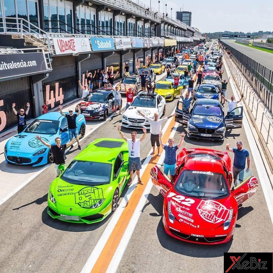 Những chiếc siêu xe tham gia hành trình ModBall Rally