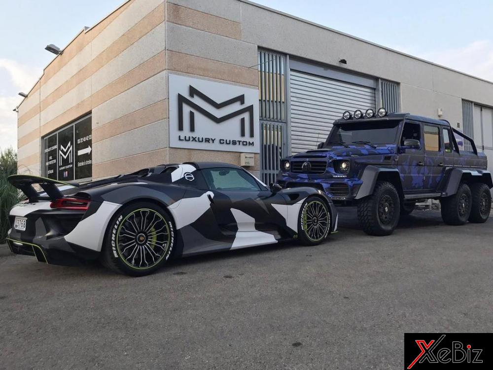 Porsche 918 Spyder với bộ áo camo