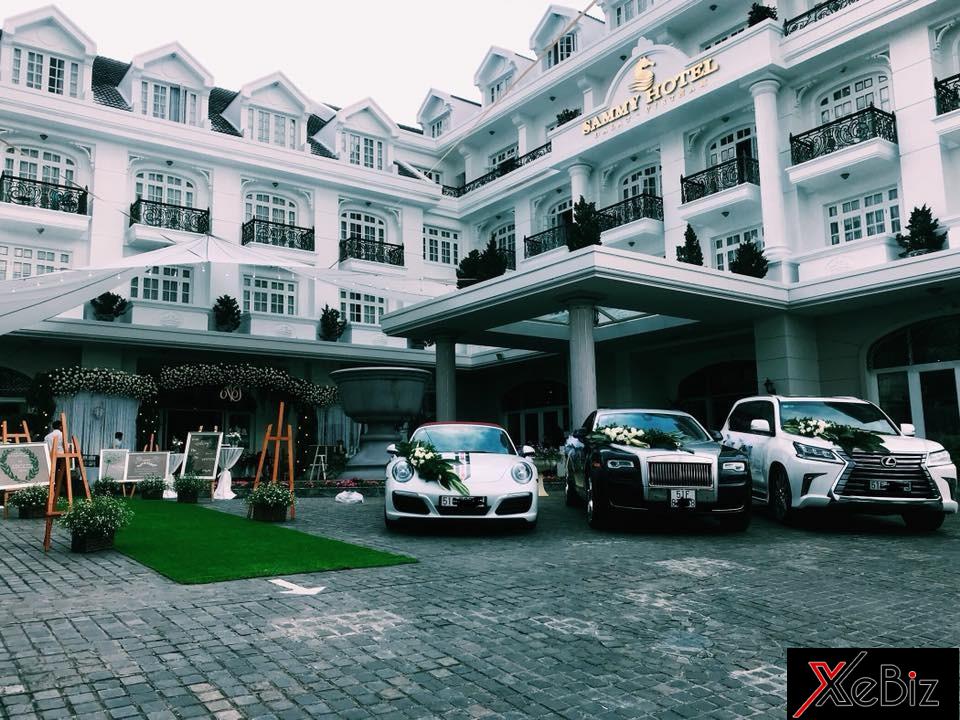 Từ trái qua Porsche 911 Targa 4S, Rolls-Royce Ghost Series II và chiếc SUV hạng sang Lexus LX570