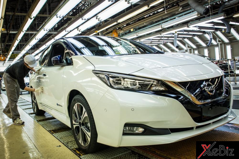 Sản xuất Nissan Leaf 2018.