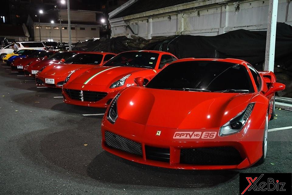 Dàn siêu xe ngựa chồm của câu lạc bộ những người sở hữu Ferrari tại Thái tụ tập xem lễ ra mắt mẫu xe mui trần Portofino