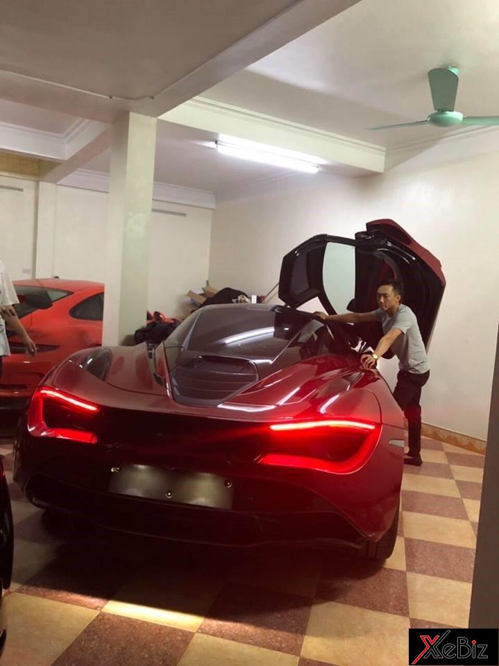 Cường Đô-la ra Hà Nội xem siêu xe McLaren 720S đỏ Memphis