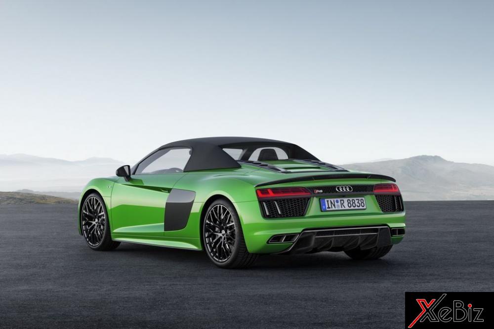 Siêu xe mui trần Audi R8 V10 Plus Spyder được trình diện 2 Siêu xe mui trần Audi R8 V10 Plus Spyder được trình diện 3