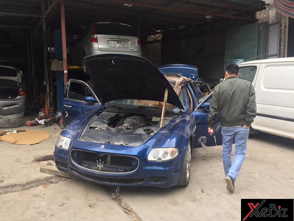 Hàng hiếm Maserati Quattroporte thế hệ thứ 5 bị "bỏ rơi" tại Hà Nội