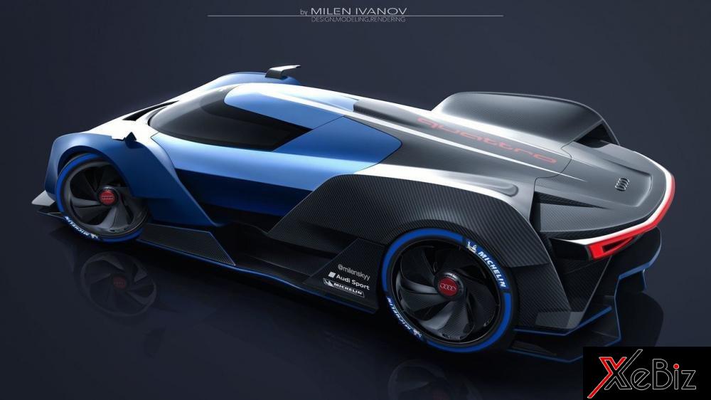 Lộ diện hình ảnh Audi RS Concept kết hợp siêu xe và xe đua 8