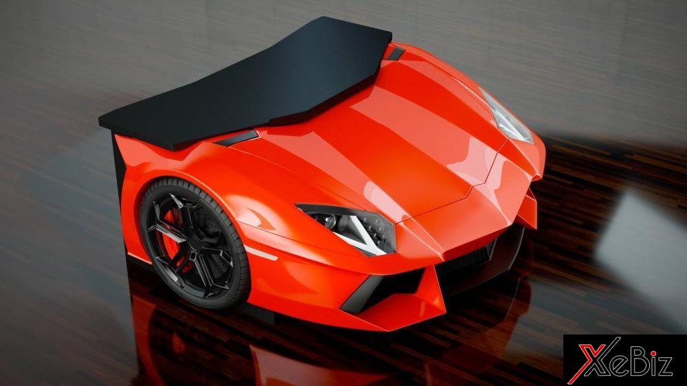 Chất liệu để sản xuất ra bàn làm việc Lamborghini Aventador này từ sợi thủy tinh và có năng chống xước rất tốt