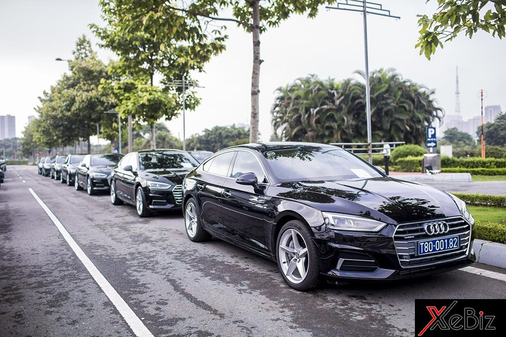 Audi A6 là dòng xe được sử dụng nhiều nhất với số lượng lên tới 44 xe. Audi A6 là dòng xe được sử dụng nhiều nhất với số lượng lên tới 44 xe.