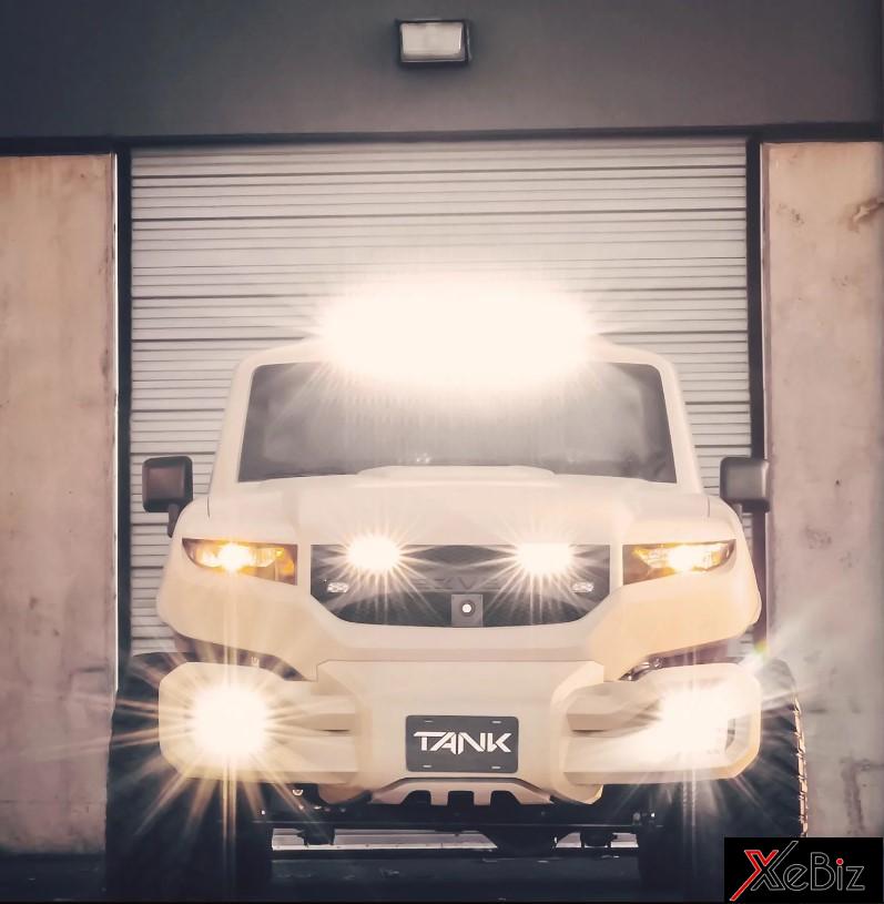 Hệ thống đèn siêu sáng trên Rezvani Tank Military Edition