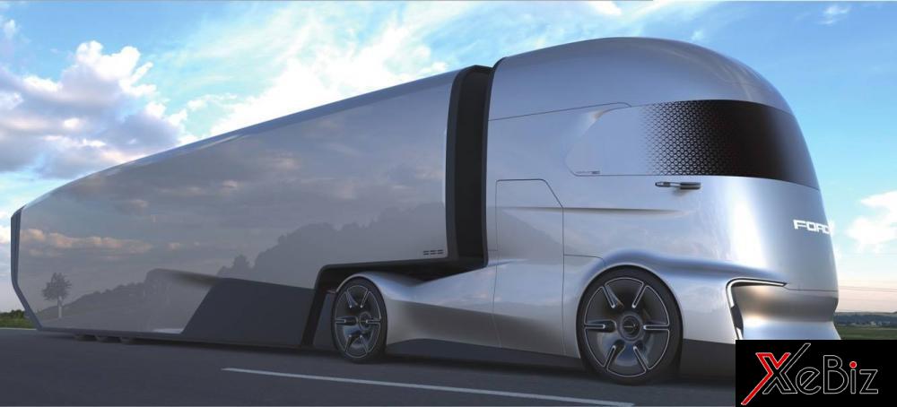 Cửa của Ford F-Vision Future Truck nằm chìm vào thân xe Cửa của Ford F-Vision Future Truck nằm chìm vào thân xe