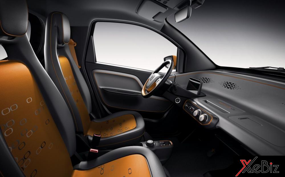 Nội thất của Baojun E100 có hai ghế ngồi gọn gàng