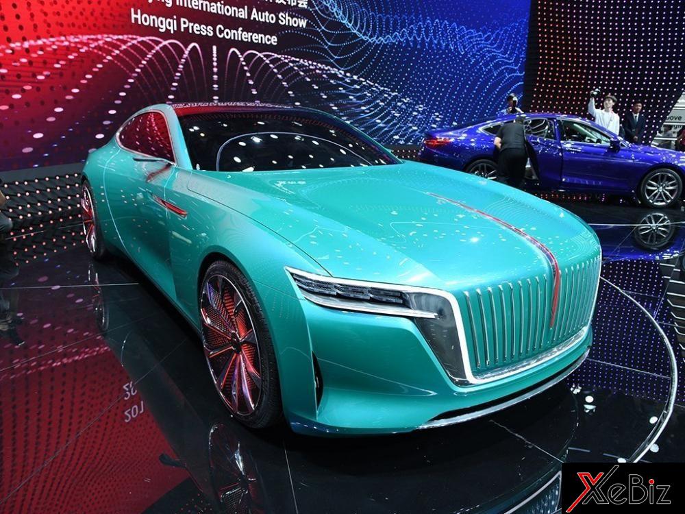 Đầu xe của Hồng Kỳ E-Jing GT rất giống với Vision Mercedes-Maybach 6