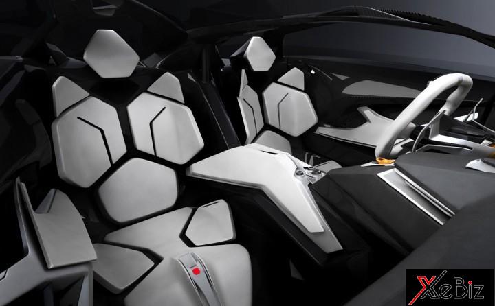 Ghế ngồi của Lamborghini Perdigon Concept mang phong cách tương lai viễn tưởng Ghế ngồi của Lamborghini Perdigon Concept