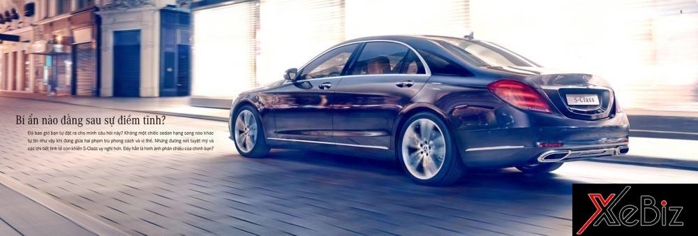 Đèn hậu LED kiểu pha lê của Mercedes-Benz S-Class 2018