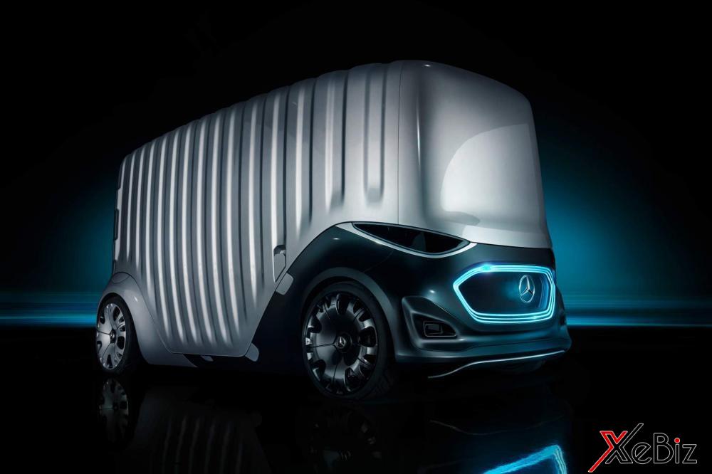 Mercedes-Benz Vision Urbanetic khi lắp mô-đun chở hàng Mercedes-Benz Vision Urbanetic khi lắp mô-đun chở hàng