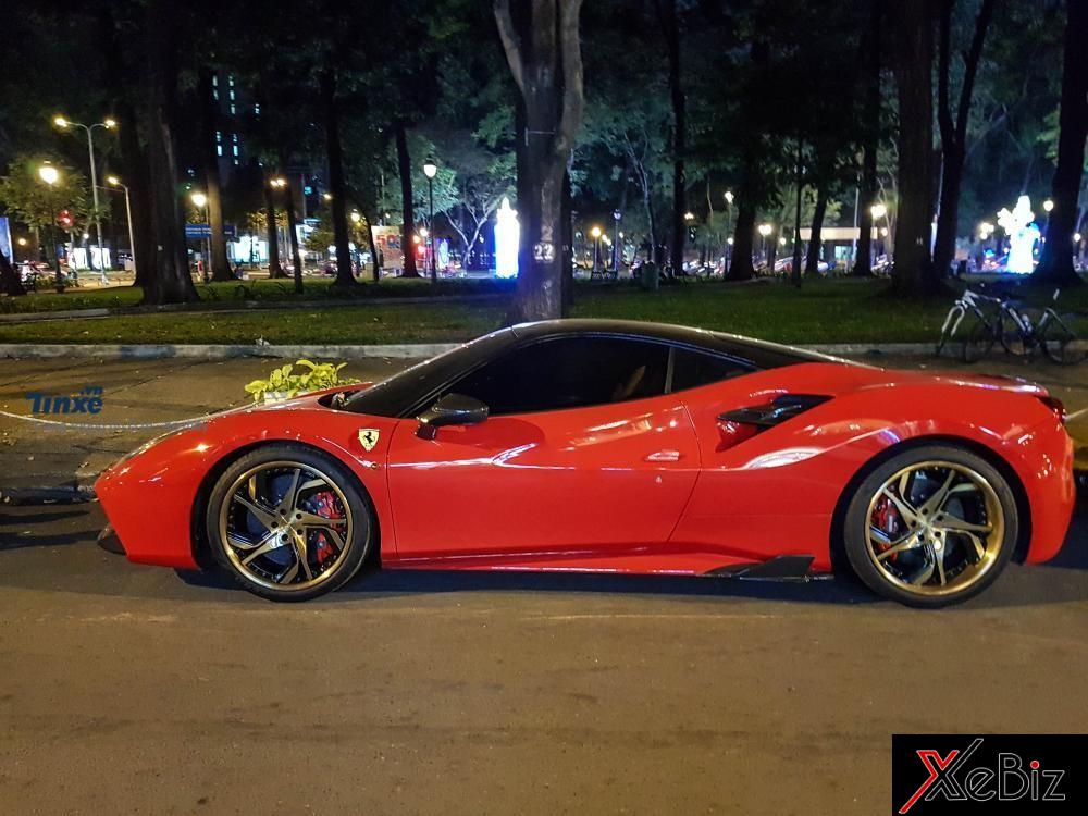 Ferrari 488 GTB độ body kit sợi carbon và mâm RS12 của hãng PUR