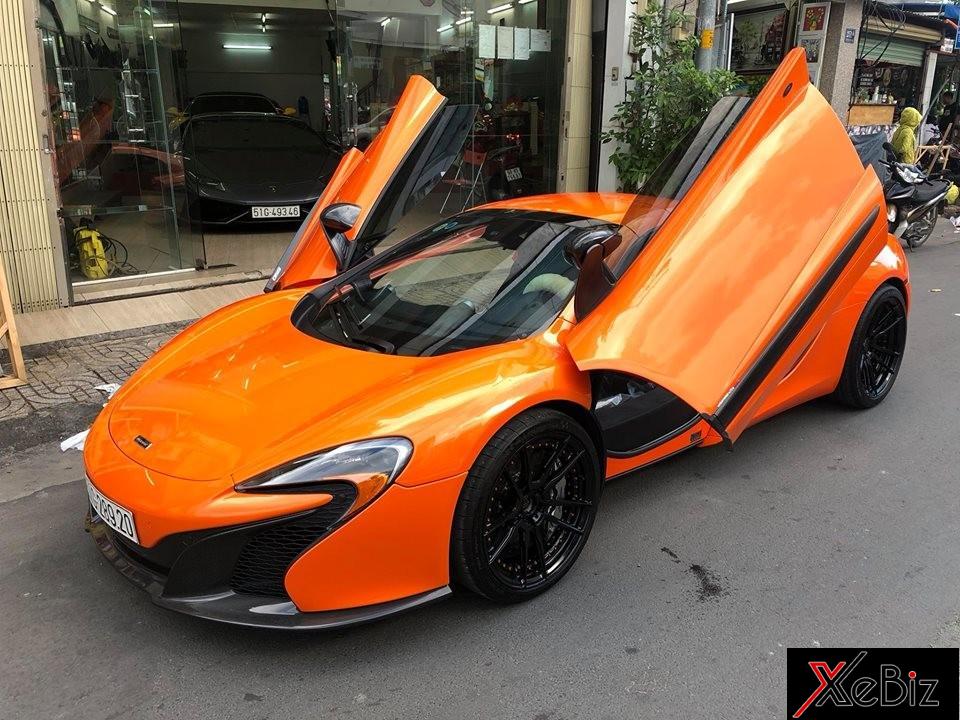 McLaren 650S Spider màu cam độ mâm của hãng ADV.1 đang được rao bán hơn nửa triệu USD. McLaren 650S Spider màu cam độ mâm của hãng ADV.1 đang được rao bán hơn nửa triệu USD.